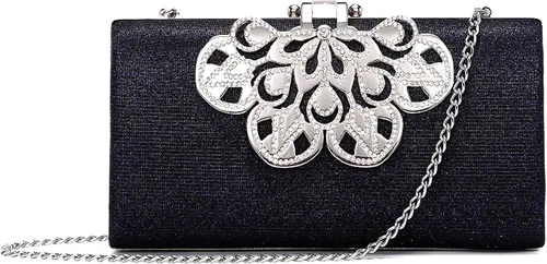 Bolso de mano de noche para mujer, bolso de noche con cristales brillantes de diamantes de imitación, bolso de hombro, bolso formal para fiesta y