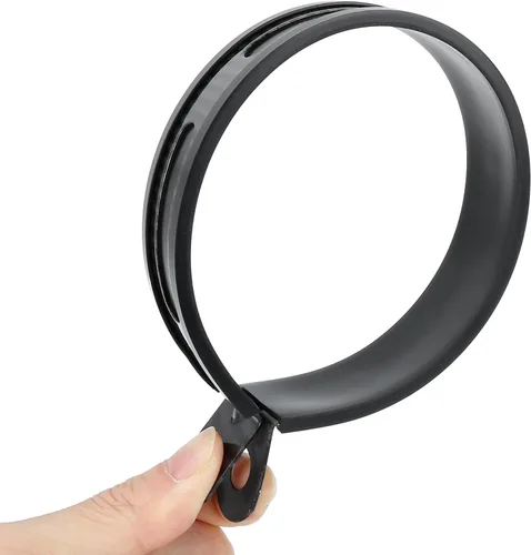 Miniatura 5 de F FIERCE CYCLE Abrazadera de junta de banda de escape de 89mm, 3.5" 3 1/2 pulgadas para tubo de silenciador de motocicleta, acero inoxidable negro
