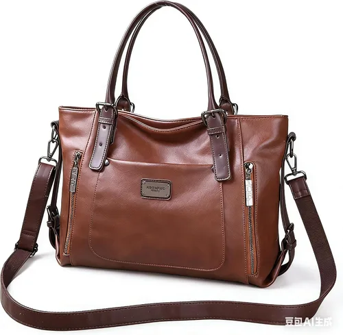Miniatura 18 de Bolsos y carteras para mujer, bolso de mano de cuero vegano para mujer, bolso de hombro, bolso de viaje con compartimentos