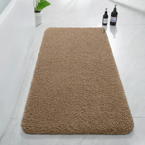 Miniatura 72 de AROGAN Tapete Largo de Baño de Lujo, 24 x 17 Pulgadas, Grueso, Suave y Absorbente, Antideslizante, Respaldo de Goma, Alfombras de Secado Rápido
