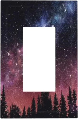 Miniatura 325 de Cubiertas de placa de pared de 3 gang con interruptor de luz de triple palanca, en negro y dorado con esplendor de oro rosa, estampado floral