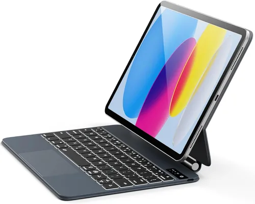 Miniatura 7 de AHYWTAN Funda para iPad 11/10ª generación con teclado, funda de teclado Bluetooth desmontable para iPad A16 2025 de 11 pulgadas/10ª generación 2022