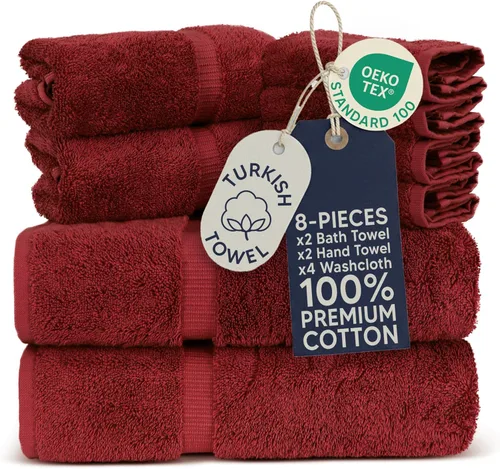 Miniatura 27 de Towel Bazaar Toallas Turcas de Algodón Premium Súper Suaves y Absorbentes (Juego de 2 Toallas de Baño Grandes, Blanco)