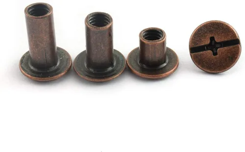 Miniatura 6 de LQ Industrial 75 juegos de tornillos de bronce rojo M5 Chicago Kit surtido de tornillos de cabeza Phillip ranurada para remache de montaje de Rojo