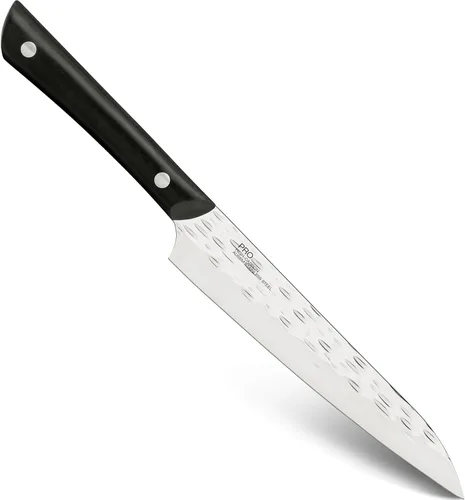 Miniatura 8 de Cuchillo de filete flexible Kai PRO de 6 pulgadas, cuchillo de filete afilado a mano, hoja de acero inoxidable alemán DIN1.4116, mango POM de espiga