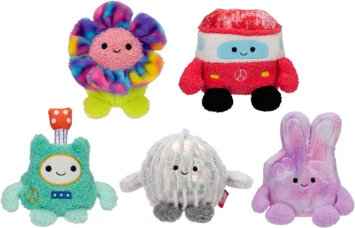 Miniatura 12 de BumBumz Peluches BreakfastBumz de 4.5 pulgadas Paquete de 5 - Muffin de Arándanos Melissa, Café Colton, Tostada con Mermelada Arcoíris Timothy