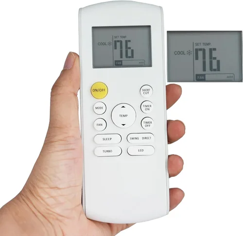 Mando a distancia de repuesto compatible con Midea MRCOOL FRIMEC Klimaire aire acondicionado R57B1/BGE RG52A2/BGEFU1 RG57/BGE RG57A/BGE RG57A1