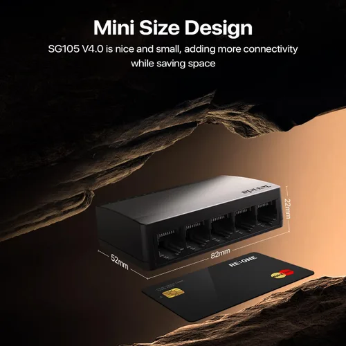 Miniatura 5 de Tenda Conmutador Ethernet Gigabit no administrado de 5 puertos, divisor Ethernet, concentrador de red, 5 puertos de 10/100/1000Mbps, Plug & Play