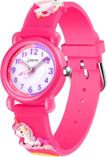 Reloj de pulsera para niños de 3 a 10 años, diseño de unicornio de dibujos animados, impermeable, de silicona, para niños pequeños, el mejor regalo