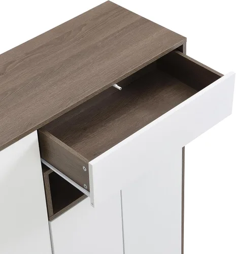 Miniatura 8 de LUMISOL Zapatero con asiento acolchado para entrada, organizador multifuncional de almacenamiento de zapatos con estantes ajustables, organizador