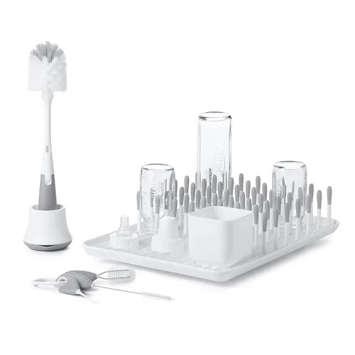 Miniatura 12 de OXO Tot - Juego de limpieza para botellas y tazas, color gris