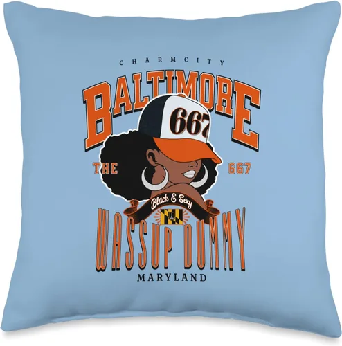 Afrocentric 667 Charm City Pride - Almohada