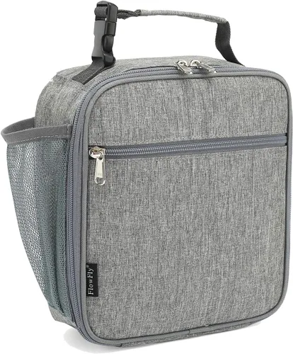 Miniatura 27 de FlowFly Lonchera para niños, bolsa suave aislada, mini hielera para el regreso a clases, kit de bolsa térmica para comidas, para niñas, niños, robot