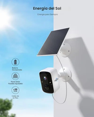 Miniatura 4 de Cámaras de seguridad solar Hiseeu inalámbricas para exteriores, kit de 4 cámaras, sin suscripción, expandible a 10 canales, sistema de cámara de Kit