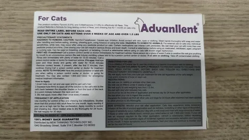 Miniatura 8 de Prevención de pulgas y garrapatas para gatos, tratamiento de pulgas y garrapatas para gatos gatitos, control de pulgas y garrapatas, más de 1.5