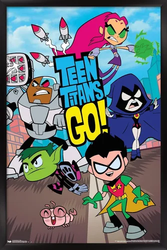 Miniatura 11 de DC Comics Teen Titans Go! - Póster de pared grupal, 22.4 pulgadas de largo x 14.7 pulgadas de ancho, versión premium sin marco