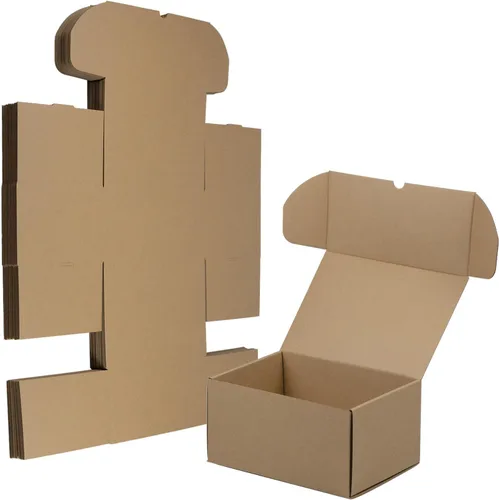 Miniatura 14 de Juego de 25 cajas de envío de 6 x 4 x 4 pulgadas, cajas de cartón corrugado marrón para embalaje de pequeñas empresas