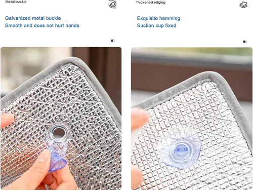 Miniatura 8 de Película reflectante de protección solar de privacidad no adhesiva, tinte total para ventana, bloqueo solar, aislamiento acústico, resistente al