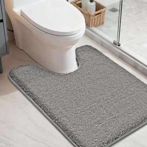 Miniatura 29 de COSY HOMEER Alfombras extra gruesas para el baño, tapetes de baño antideslizantes, tapete de felpa suave, peludo y 100% micro poliéster, tapete