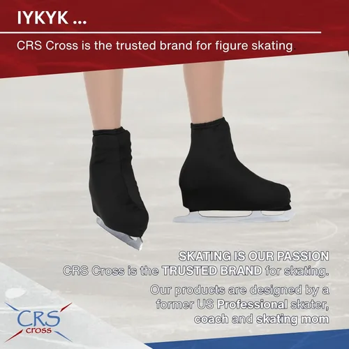 Miniatura 6 de CRS Cross Fundas para botas de patinaje, cubiertas de licra para patinaje sobre hielo. Protección lista para el rendimiento para patines artísticos