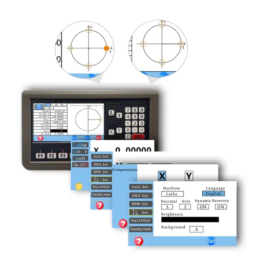 Miniatura 2 de Juego de codificador de escala magnética de lectura digital DRO de 2 ejes, juego de codificador de escala magnética 5um Bridgeport Torno de metal