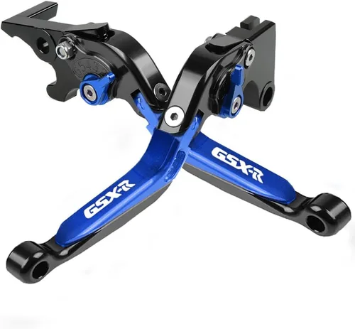 Miniatura 10 de 2 piezas de juego de extremos de empuñadura de manillar de motocicleta, compatible con Suzuki GSXR GSX-R GSXS 600 750 1000 (22mm 7/8" - Rojo)