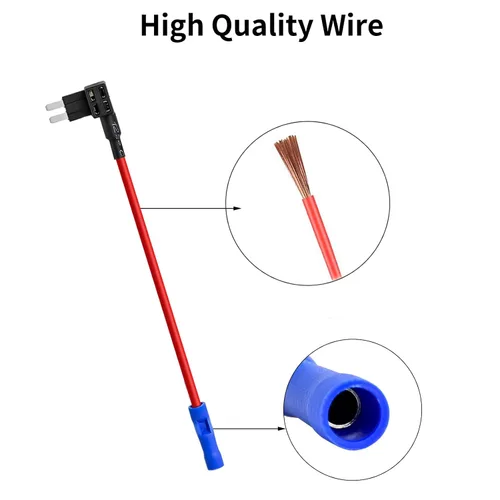 Miniatura 4 de MuHize Grifos de fusibles Micro2 – Adaptador de circuito adicional ATR de 12 V para caravana y automóvil, 5 fusibles 5A, diseño de doble ranura