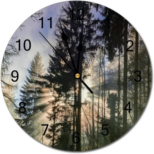 Miniatura 47 de Reloj de pared silencioso sin tictac de PVC, montañas del Tirol del Sur, Italia, senderismo, C, funciona con pilas, 10 pulgadas (9.8 in), reloj