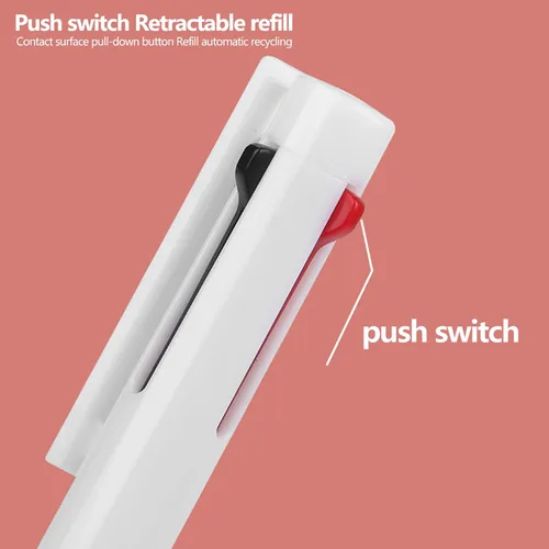 Miniatura 7 de HeTaoCat Paquete de 5 bolígrafos de gel retráctiles 3 en 1 de 0.020 in, 3 colores para suministros de oficina (3 en 1)