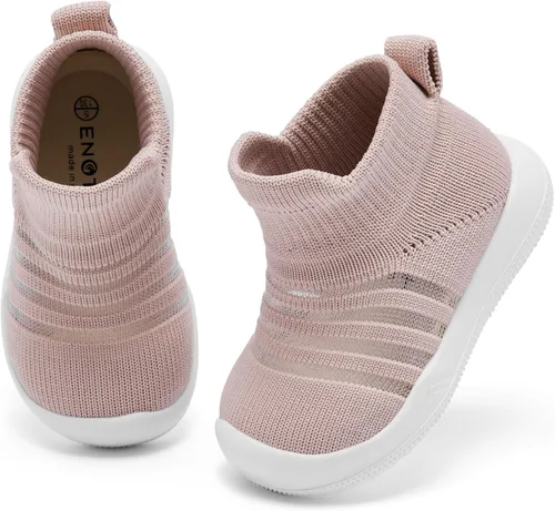 Miniatura 3 de Engtoy Zapatos de bebé, calcetines para bebé, zapatos para caminar, antideslizantes, transpirables, con suela de goma suave, zapatos deportivos