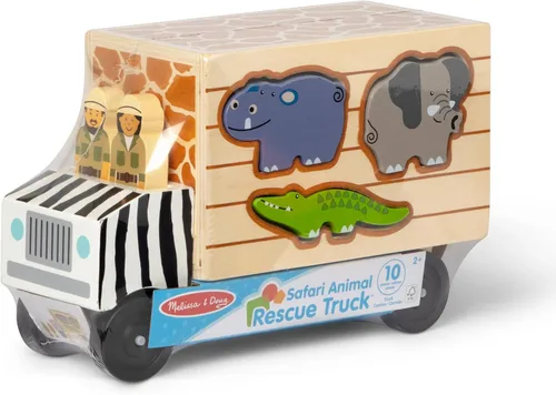 Miniatura 3 de Camión de rescate de animales de Melissa & Doug, varias formas, Estándar, talla única , Rojo