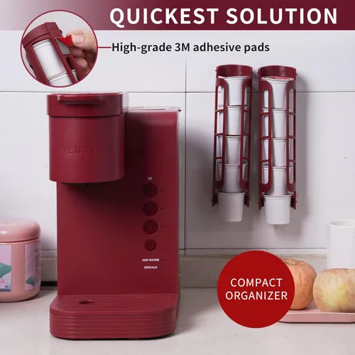 Miniatura 4 de STORAGENIE - Soporte para cápsulas de café Keurig K-Cup, almacenamiento de cápsulas de café K-Cup de montaje lateral, organizador de cápsulas