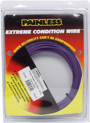Miniatura 7 de PAINLESS 70817 14GA AZUL TXL ALAMBRE/YLW STR (50')