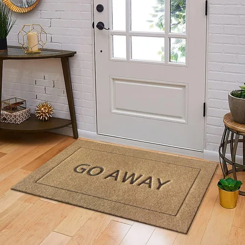 Miniatura 2 de JJUUYOU Felpudo grande para puerta delantera, divertido tapete de bienvenida para porche, tapete de goma antideslizante duradero de perfil bajo