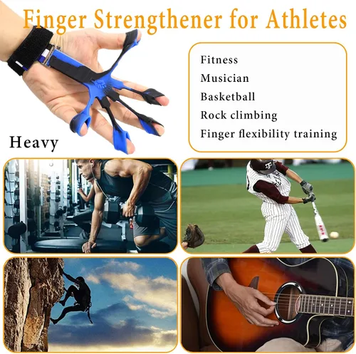 Miniatura 3 de Entrenador de fuerza de agarre con fortalecedor de antebrazo, fortalecedor de agarre de mano, ejercitador de extensión de mano, pelota de alivio