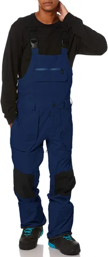 Miniatura 2 de Newffr Overol con peto de nieve para hombre, resistente al agua, aislado, impermeable, para esquí, snowboard