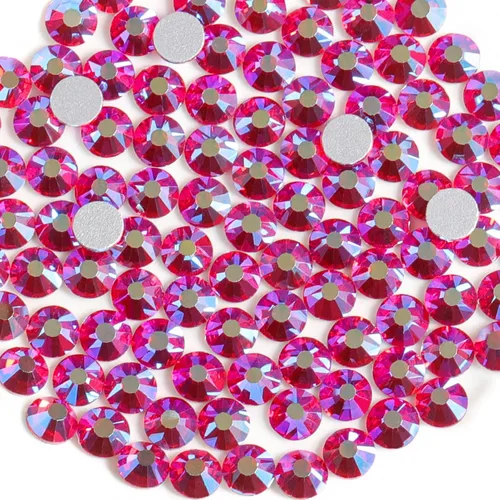 Miniatura 26 de Beadsland 1440 diamantes de imitación de cristal con parte trasera plana, gemas redondas, ámbar, SS3, 0.047-0.055 in