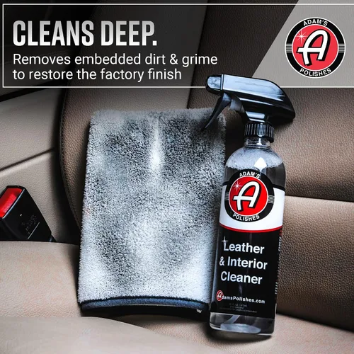 Miniatura 3 de Adam's Polishes Kit de cuidado de cuero – Limpiador y acondicionador de cuero Suministros de limpieza de automóviles Protección UV para accesorios