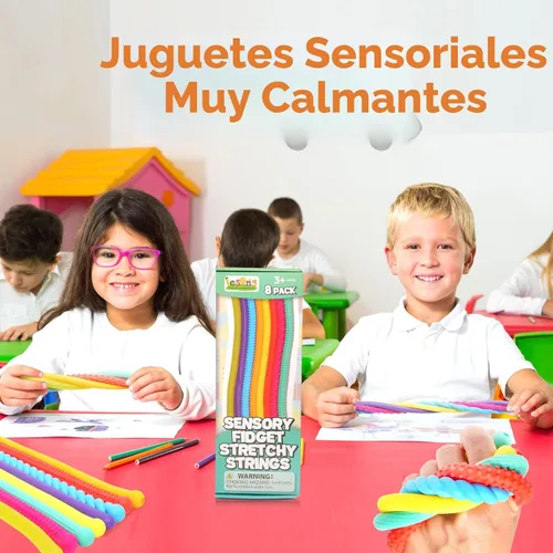 Miniatura 4 de Juguetes sensoriales para niños con autismo – Juguetes sensoriales elásticos texturizados para el estrés – Juguetes sensoriales con necesidades