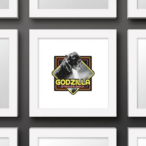 Miniatura 2 de Trends International Gallery Pops Godzilla - Póster de pared de Godzilla Strikes Back, 12.00 x 12.00 pulgadas, versión de marco blanco
