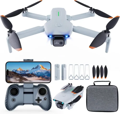 Miniatura 8 de Mini dron para niños, drones con cámara para adultos, dron para niños con control de gestos, inicio/aterrizaje con una tecla, volteretas 3D, vuelo