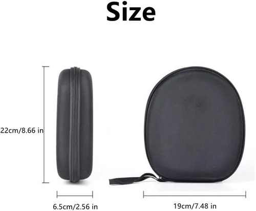 Miniatura 2 de Bolsa de almacenamiento de auriculares negro Auriculares universales Caja de transporte duro Caja de auriculares