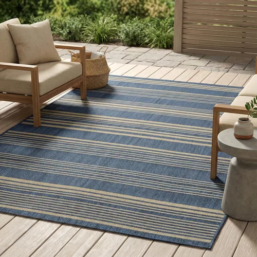 Miniatura 20 de FH Home Alfombra plana tejida para exteriores, impermeable, fácil de limpiar, resistente a las manchas, hilo de polipropileno de alta calidad