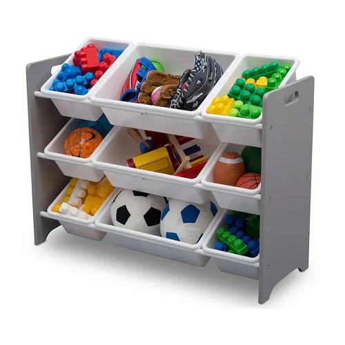 Miniatura 3 de Organizador Delta Children MySize 9 de juguetes, de plástico, gris