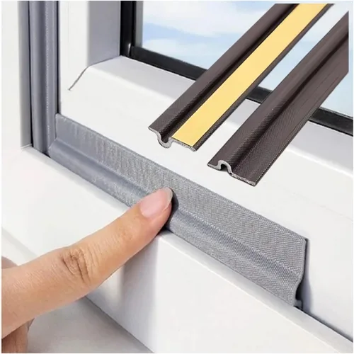 Tira de sellado autoadhesiva para huecos de ventanas de 80 pulgadas, tira de sellado resistente al viento e insonorizante para puertas, cinta