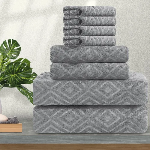 Miniatura 17 de Ferdilan - Juego de 4 toallas de baño grandes de 35 x 70 pulgadas, 600 GSM, ultra suaves y absorbentes, para silla de baño, color negro, toallas