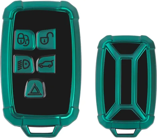 Miniatura 17 de x xotic tech Funda para llavero compatible con Range Rover Evoque Discovery LR4 Land Rover Sport o Jaguar XF XJ F-PACE F-Type 5 botones, protección