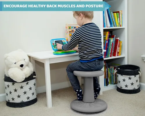 Miniatura 4 de Studico ActiveChairs Taburete Tambaleante para Niños, Asiento Flexible para Aula Mejora la Concentración, Postura y Ayuda con TDAH/TDA. Saca