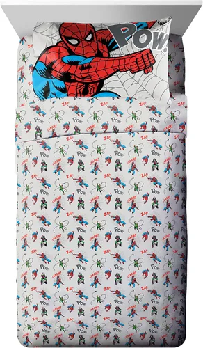 Miniatura 3 de Marvel Spiderman Spidey VS - Juego de cama de 7 piezas tamaño completo - Incluye edredón y juego de sábanas - Microfibra súper suave resistente a