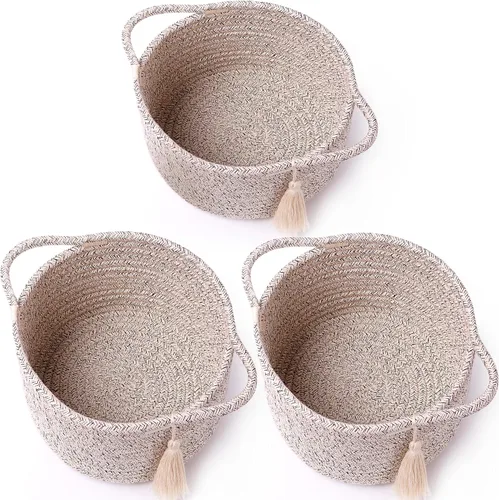 Miniatura 34 de Cestas de regalo grandes vacías para llenar, bonita canasta tejida para adolescentes, mujeres, baby shower, cubo de juguetes pequeño decorativo